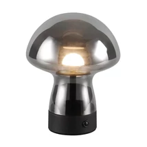 Trio DOOLEY asztali lámpa fém, üveg, fekete, szürke, LED, 1W, 140lm, 3000K - R54981154