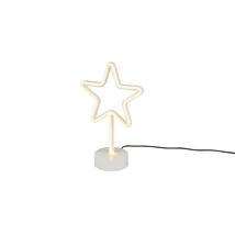 Trio STAR dekor lámpa műanyag, fehér, LED, 1.5lm, 10lm - R55230101