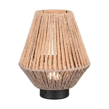 Trio LIRA asztali lámpa fém, papír, fekete, barna, LED, 1W, 140lm, 3000K - R55991126