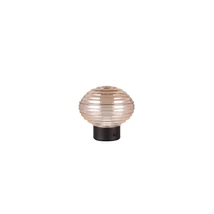 Trio EARL asztali lámpa fém, üveg, fekete, borostyán, LED, 3000K, 1.5W, 100lm - R57771113