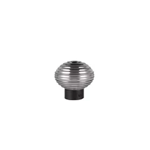 Trio EARL asztali lámpa fém, üveg, fekete, füstszín, LED, 3000K, 1.5W, 100lm - R57771154