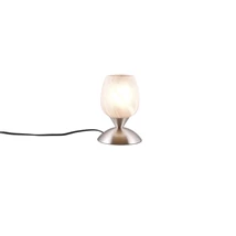 Trio CUP II asztali lámpa fém, üveg, nikkel, fehér, E14 - R59441001