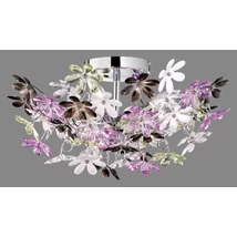 Trio FLOWER mennyezet lámpa fém, akrill, króm, többszínű, E14 - R60014017