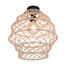 Trio HIVE mennyezeti lámpa fém, természetes, fekete, E27 - R61681036