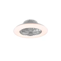 Trio STRALSUND ventilátoros lámpa fém, műanyag, szürke, fehér,RGB-LED, 3000K-6500K, 26.8W, 2600lm, 9W - R62522987