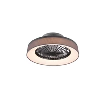 Trio FARSUND ventilátoros lámpa fém, műanyag, szövet, szürke, fehér, 3000K-6500K, 26.8W, 2600lm - R62662111