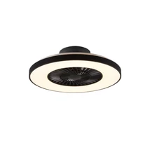 Trio HALMSTADT ventilátoros lámpa fém, műanyag, fekete, fehér, LED, 3000K-6500K, 39.6W, 3900lm - R62672132