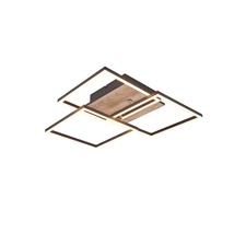 Trio MOBILE mennyezet lámpa fém, fekete, barna, LED, 2700K-6000K, 27W, 3200lm - R62883135