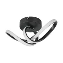 Trio RUSA mennyezet lámpa fém, műanyag, fehér, fekete, LED, 7W, 3000K, 800Lm - R63541132