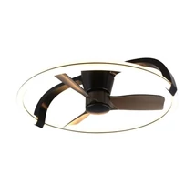 Trio STOCKHOLM ventilátoros lámpa műanyag, fekete, LED, 37W, 4300lm, 2700K-6500K - R64262132
