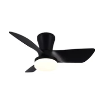 Trio RANDERS ventilátoros lámpa műanyag, fekete, LED, 20W, 2500lm, 2700K-6000K - R64412132