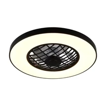Trio LINKÖPING ventilátoros lámpa műanyag, fekete, LED, 45W, 5600lm, 2700K-6500K - R64462102