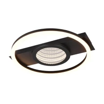 Trio WHEELER mennyezeti lámpa fém, fekete, LED, 16W, 2000lm, 3000K - R64801132
