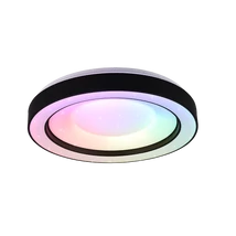 Trio ARCO mennyezet lámpa fém, műanyag, fekete, fehér, RGB-LED, 2700K-6000K, 22W, 2500lm - R65091032