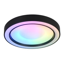 Trio ARCO mennyezeti lámpa, műanyag, fekete, LED, 22W, 2500lm, 2700K-6000K - Trio-R65091432