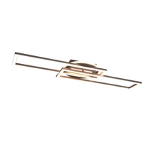 Trio TWISTER mennyezet lámpa fém, nikkel, LED, 2700K-6000K, 30W, 4500lm - R67183107