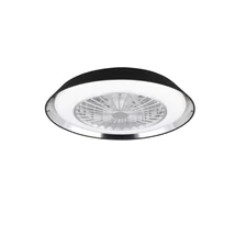 Trio VARBERG ventilátoros lámpa szövet, műanyag, fekete, fehér, LED, 2700K - 6500K, 30W, 3500lm - R67292102