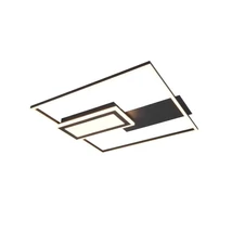 Trio SPIRO mennyezeti lámpa, fém, fekete, LED, 32W, 3800lm, 2700K-6500K - Trio-R67862932