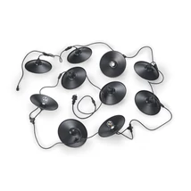 Trio CHAIN kültéri dekorációs lámpa műanyag, fekete, E27, IP44 - R74771932
