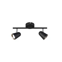 Trio TOULOUSE szpot lámpa fém, műanyag, fekete, LED, 3000K, 2x3.5W, 800lm - R82122132