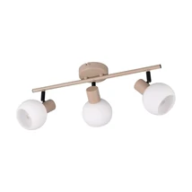 Trio BOBA mennyezet lámpa fém, üveg, bézs, fehér, E14 - R86373043