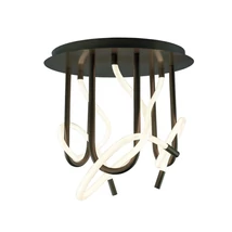 Zuma Balbo mennyezet lámpa fém,akrill,fekete, fehér,LED,3000K-4000K-6000K,45W,3850Lm - ZU-2023573-BK