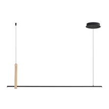 Zuma Claud függeszték fém,fa,fekete,barna,LED,3000K-4000K-6000K,20W,1000Lm - ZU-22806M-WOOD