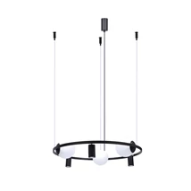 Zuma Orbit függeszték fém,üveg,fekete,fehér,E27+GU10 - ZU-5006