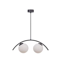 Zuma Wave függeszték fém,üveg,fekete,fehér,E14 - ZU-5013
