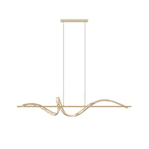 Zuma Athesa függeszték fém, üveg,arany,áttetsző,LED,3000K-6000K, 24W, 2800Lm - ZU-MD3170-1-3GT