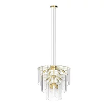 Zuma Nira függeszték fém,üveg,arany,áttetsző,E14 - ZU-MD3523-14L-EGN
