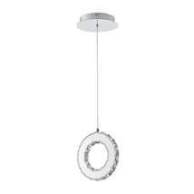 Zuma Girona függeszték fém,kristály, króm,áttetsző,LED,3000K,10W,1100Lm - ZU-MD3713-1-3CT