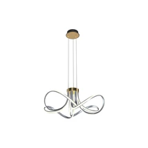 Zuma Abro függeszték fém,akrill,fekete,króm,fehér,LED,3000K,45W,5300Lm - ZU-MD5520-4-3BGBDT