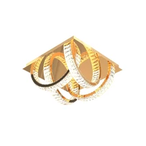 Zuma Tula mennyezet lámpa fém,kristály,arany,áttetsző,LED,3000K-6000K,23W,2700Lm - ZU-MX3274-4-3GT