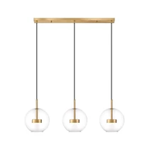 Zuma Enceladus függeszték fém,üveg,arany,áttetsző,LED,3000K,5W,1500Lm - ZU-P0428-03J-L4AC