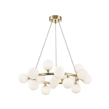 Zuma Bobo függeszték fém,üveg,arany,fehér,G9 - ZU-P0462-20C-F7AA