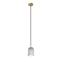 Zuma Tazza függeszték fém,üveg,arany,áttetsző,E14 - ZU-P0590-01A-V7AC