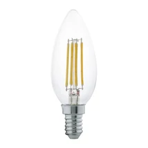Eglo gyertya fényforrás E14-LED 4W 2700K 350lm üveg áttetsző bura | 110014