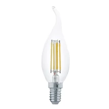 Eglo gyertya filament fényforrás E14-LED 4W 2700K 350lm üveg áttetsző bura | 110017
