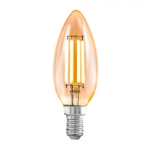 Eglo gyertya fényforrás E14-LED 4W 2200K 270lm üveg borostyán bura | 110058