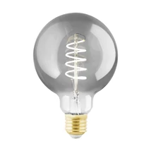 Eglo szabályozható fényforrás E27-LED 4W 2000K 100lm üveg feketés áttetsző bura | 110086