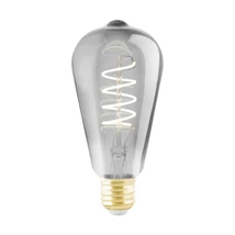 Eglo szabályozható fényforrás E27-LED 4W 2000K 100lm üveg feketés áttetsző bura | 110088