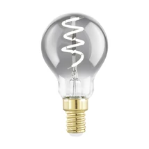 Eglo kisgömb szabályozható fényforrás E14-LED 4W 2000K 100lm üveg feketés áttetsző bura | 110194