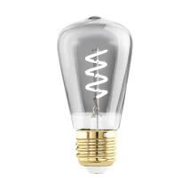 Eglo szabályozható fényforrás E27-LED 4W 2000K 100lm üveg feketés áttetsző bura | 110196