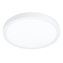 Eglo FUEVA 5 fürdőszobai mennyezet lámpa, tartozék beépített LED, IP44 acél fehér test, műanyag fehér bura | 30891