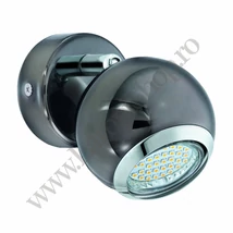 Eglo BIMEDA spot lámpa, GU10-LED foglalattal, fényforrás tartozék, IP20 acél fekete nikkel-króm test | 31005