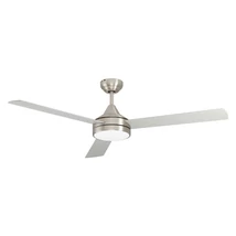 Eglo SESIMBRA ventilátor, tartozék beépített LED, IP20 acél szatén nikkel test, akrill tejes bura | 35081