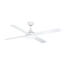 Eglo TRINIDAD ventilátor, tartozék beépített LED, IP20 acél matt fehér test, akrill tejes bura | 35084