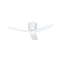 Eglo BAVARO ventilátor, tartozék beépített LED, IP20 acél matt fehér test, akrill tejes bura | 35086