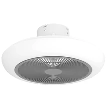 Eglo SAYULITA ventilátor, tartozék beépített LED műanyag, fehér-szürke test, akrill, tejes bura | 35093